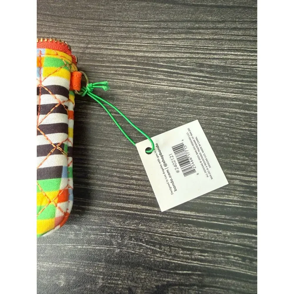 NWT Ban.dō ZIP ID LANYARD - BLACK STRIPE